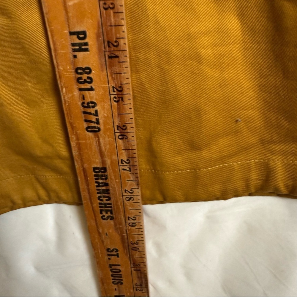 Brixton Colorblock Hooded Anorak Pullover Jacket Navy Mustard 100% Cotton - Picture 9 of 11